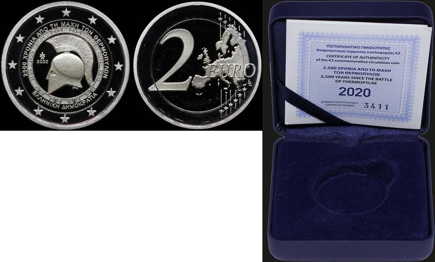 Lot: 6351  GREECE: 2 Euro (2020) in bi-metal, commemorating the