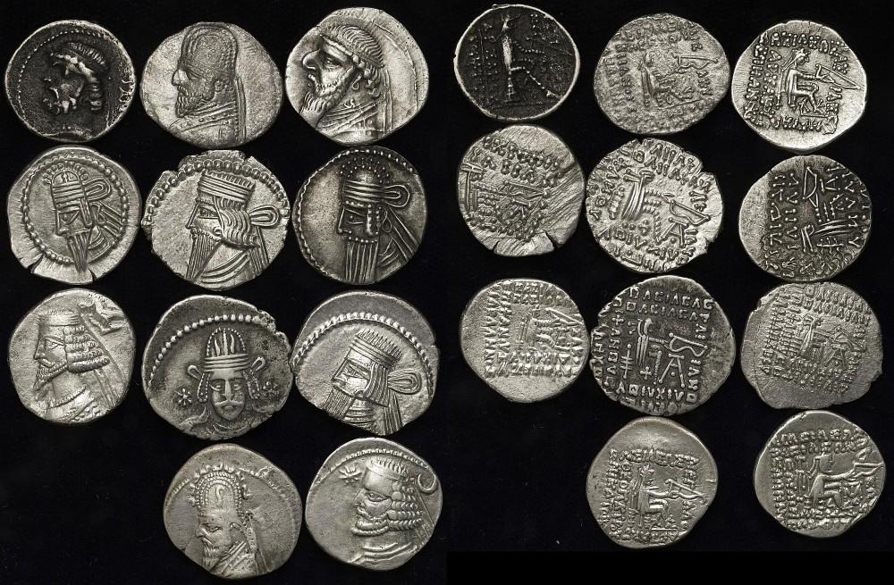 パルティア王国:パルサマスパテス王、ARドラクマ銀貨、Rare
