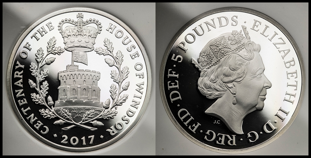 イギリス クラウン銀貨プルーフセット（戴冠30周年記念）5種5枚 1983年 