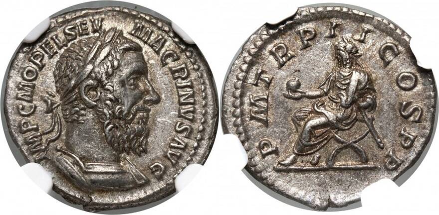 ロット: 29 Roman Empire, Macrinus 217-218, Denar, RomeEx Auction 12 Dom  Aukcyjny Sixbid