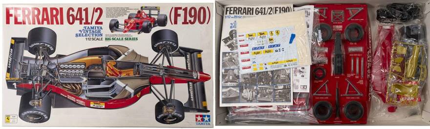 Lot: 13414, Tamiya Plastikbausätze Formel 1 Ferrari 641/2 (F 190) 1:12,  ungebauter Bausatz, Tamiya Nr, Auction 11, Rhenumis