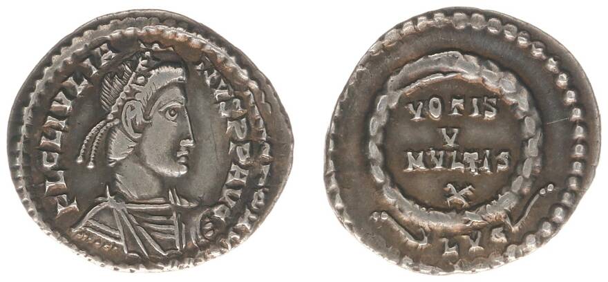 ロット: 5203 Roman Imperial Coinage Julianus II Apostata (355-363) AR  Siliqua (Lugdunum AD 360-361, Auction March 2023 – Session Heritage  Auctions Europe Sixbid