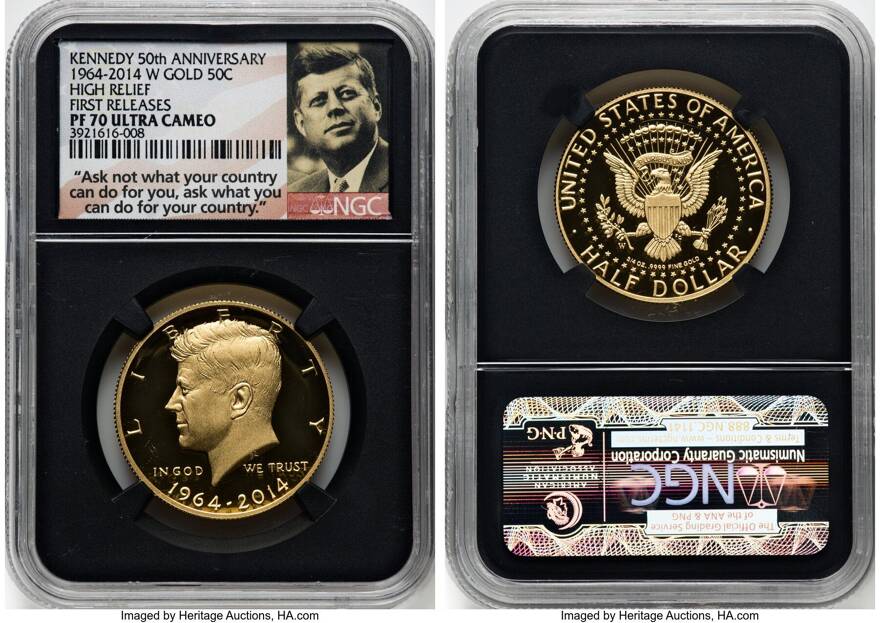 Sold at Auction: Kennedy ￼ 50th Anniversary 1964–2014 ￼ W Gold