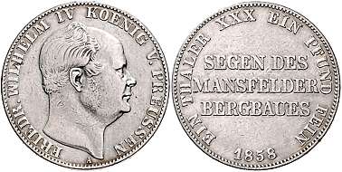 Brandenburg-Preussen Br.- Medaille 1840 Preußen, Tod Friedrich
