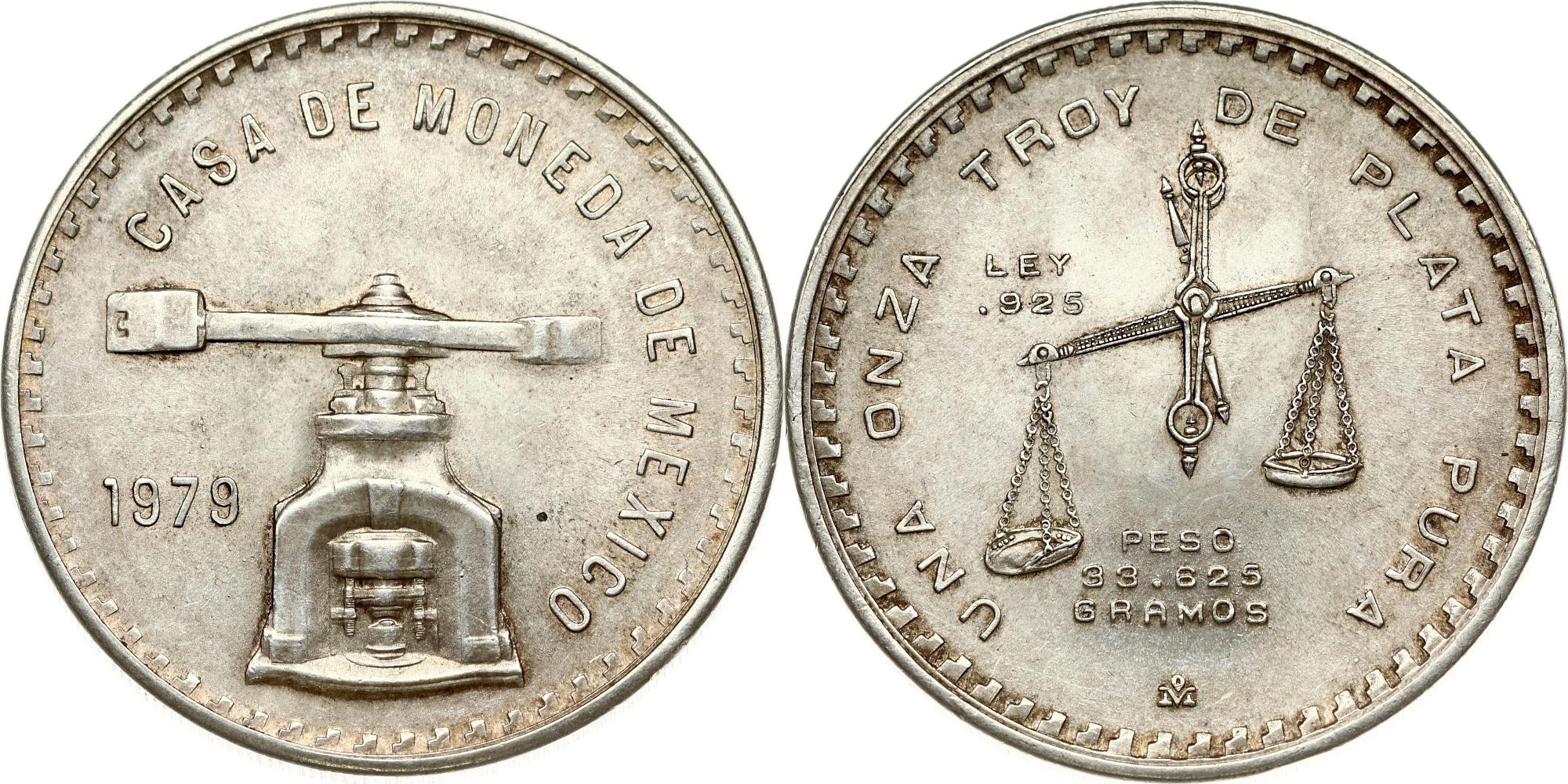 Lot: 1315 | Mexico 1 Onza 1979 Obverse: Coin mint called 'de