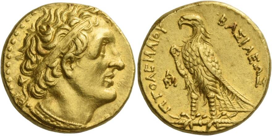 Ptolemy I Soter (323-285 BC). Gold Pentadrachm Alexandria mint