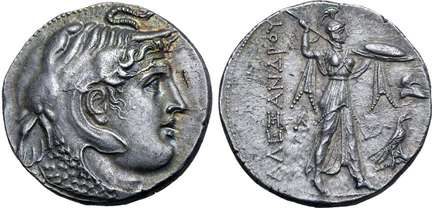 Ptolemy I Soter AR Tetradrachm - Alexander in Elephant Headdress