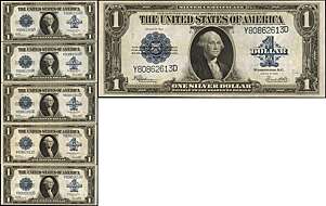 1923 One Dollar Large CERTIFIED PCGS Extremely Fine 40 PPQ Silver  Certificate 