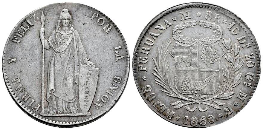 Los: 4459, Peru, Auction 123 – World Coins Vol. XIV